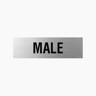 Male Sign 200x60mm SSS