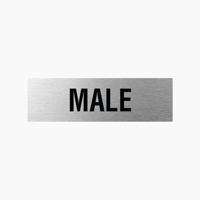 Male Sign 200x60mm SSS