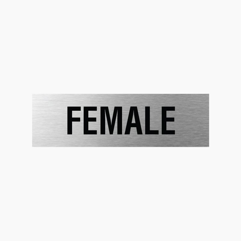 Female Sign 200x60mm SSS