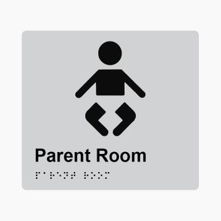 Parent Room Braille Sign 200x180mm SLV