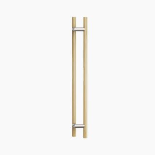 Round Section Offset H-Pull BTB Handle 32 x 800 CTC x 1000 OA WHITE OAK