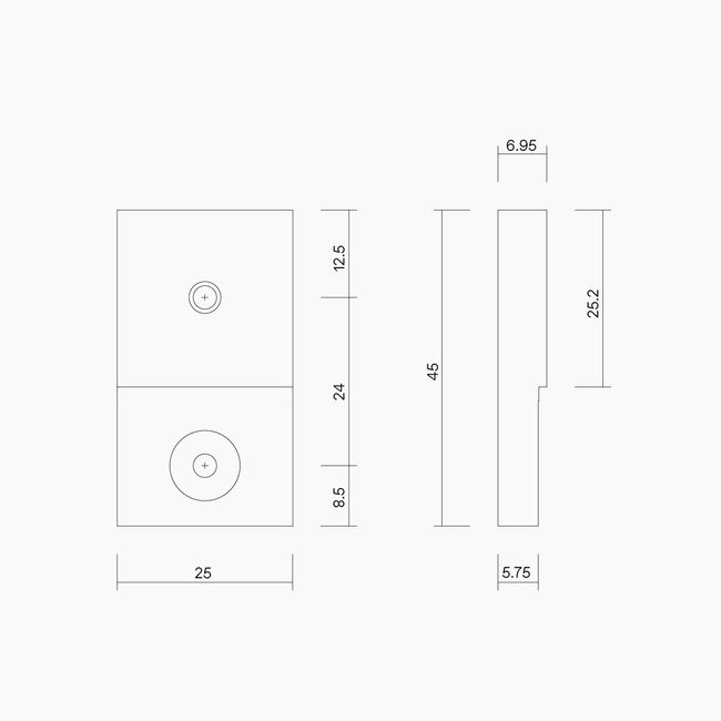 Aluminium Door Fixing Tab Kit