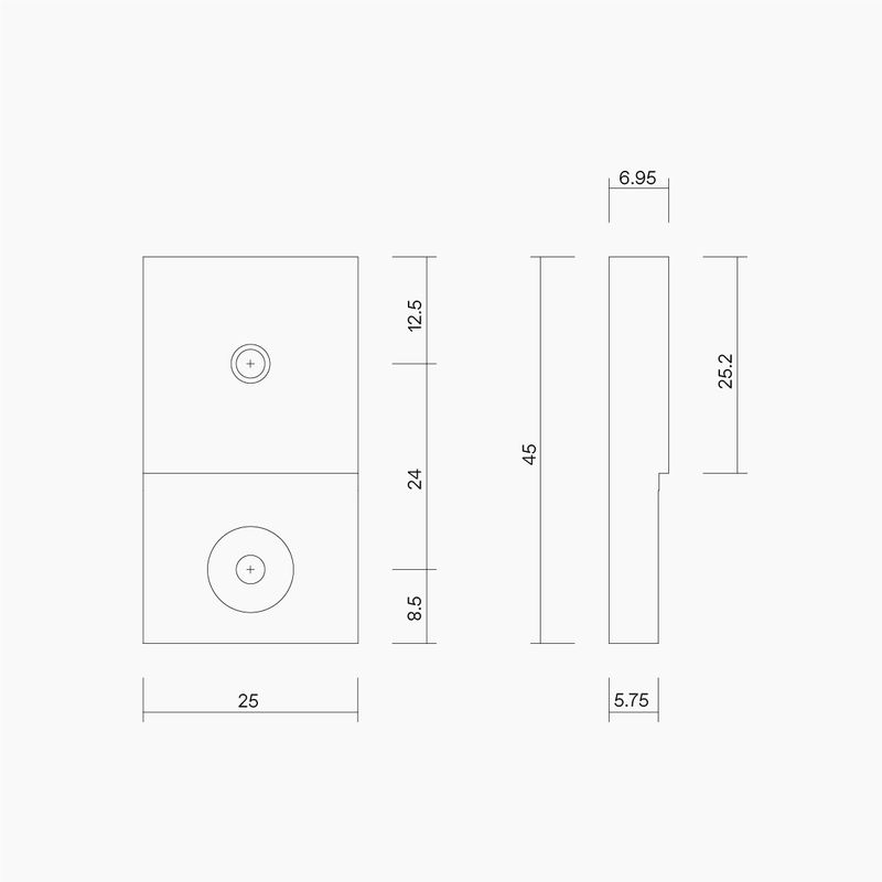 Aluminium Door Fixing Tab Kit