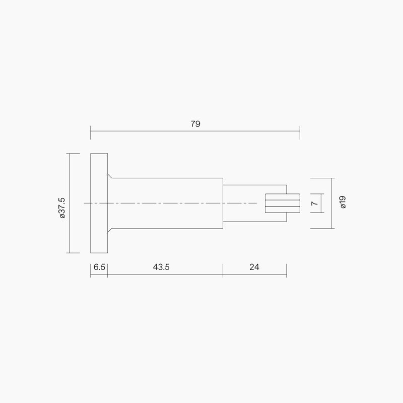 Floor/Wall Mounted Magnetic Door Stop MBLK