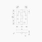 Button Tip Security Pin Hinge 100x75x2.5mm SSS