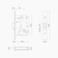 Multifunction Mortice Lock 60mm Backset SSS