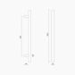 Round Section H-Pull BTB Handle 32 x 450 CTC x 600 OA SSS