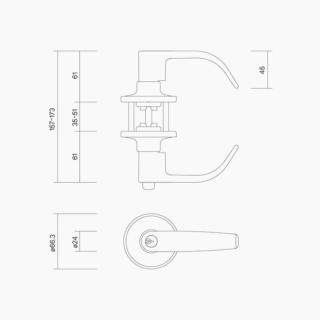 Entrance Lever Set SC