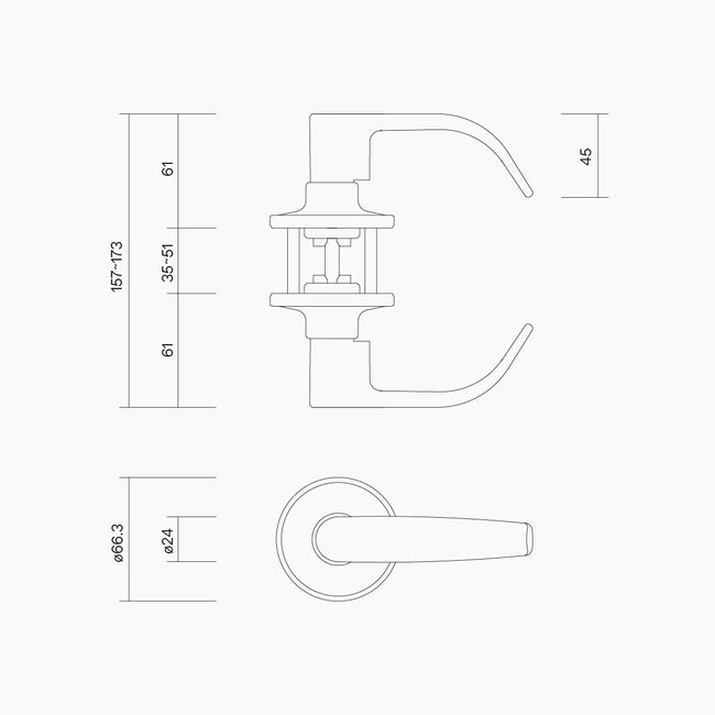 Passage Lever Set SC