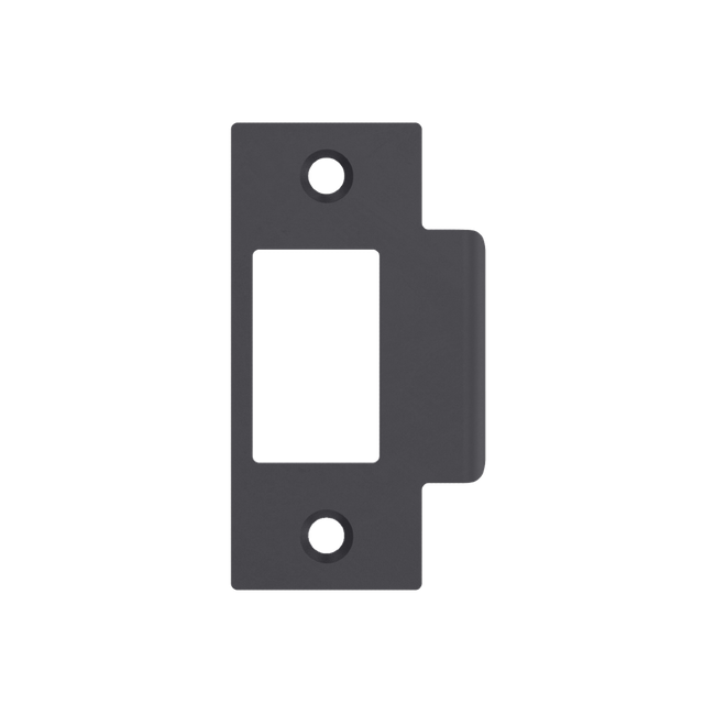 A0100 Short Lip Latch Strike 10mm BLK