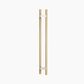 Round Section Offset H-Pull BTB Handle 32 x 800 CTC x 1000 OA WHITE OAK