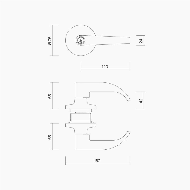 Commercial Classroom Lever Set DDA Compliant SC