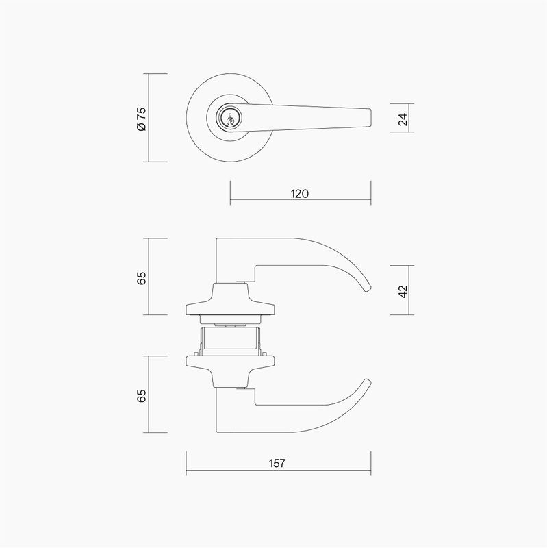 Commercial Storeroom Lever Set DDA Compliant SC