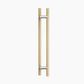 Round Section Offset H-Pull BTB Handle 32 x 600 CTC x 800 OA WHITE OAK