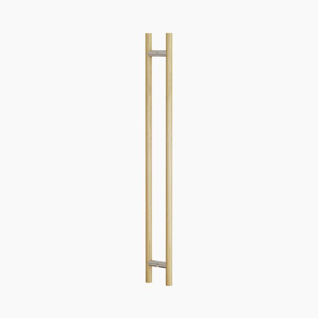 Round Section H-Pull BTB Handle 32 x 1050 CTC x 1250 OA WHITE OAK