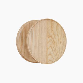 Round BTB Handle 250 DIA x 150 CTC WHITE OAK