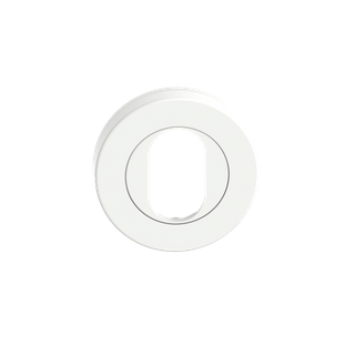 Round Cylinder Escutcheon WHT 