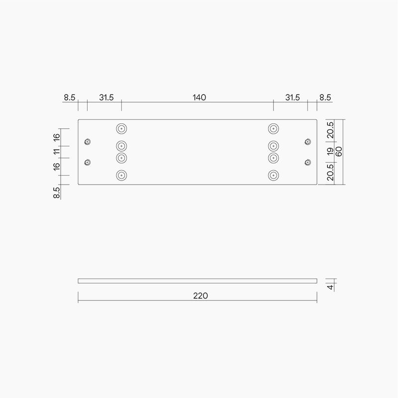 D0401 Mounting Backplate SIL