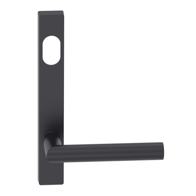 Narrow Plate Lever #11 Cylinder/Concealed BLK 