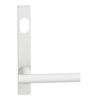 Narrow Plate Lever #12 Cylinder/Concealed WHT 