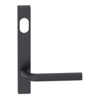 Narrow Plate Lever #13 Cylinder/Concealed BLK 