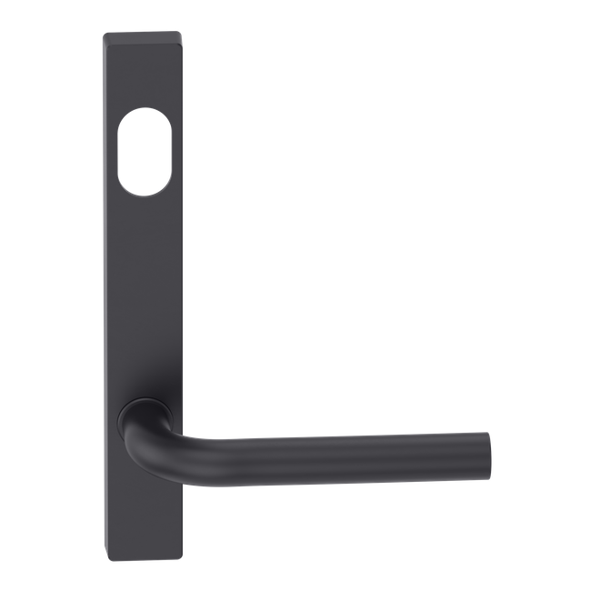 Narrow Plate Lever #13 Cylinder/Concealed BLK 