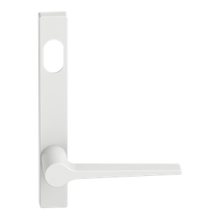 Narrow Plate Lever #14 Cylinder/Concealed WHT 