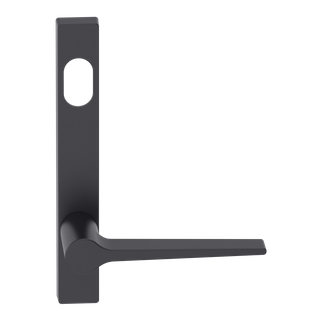 Narrow Plate Lever #14 Cylinder/Concealed BLK 