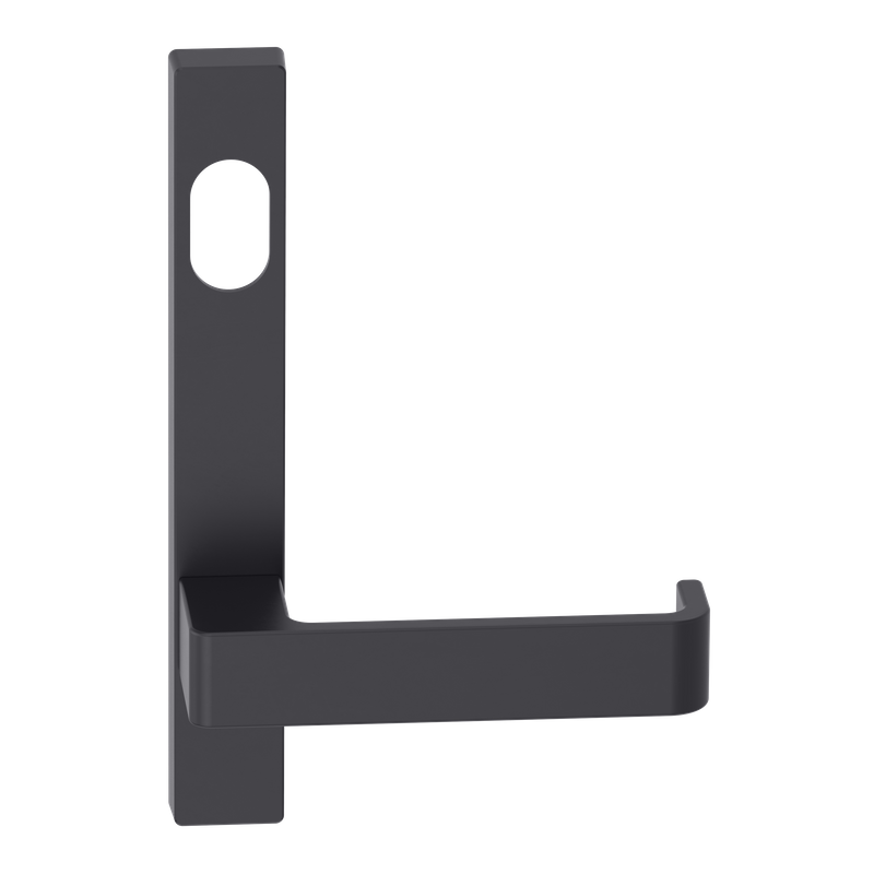 Narrow Plate Lever #31 Cylinder/Concealed BLK 