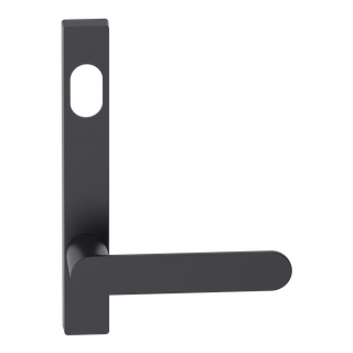 Narrow Plate Lever #30 Cylinder/Concealed BLK 