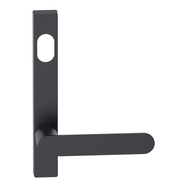 Narrow Plate Lever #30 Cylinder/Concealed BLK 