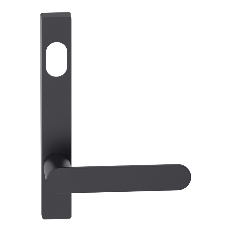 Narrow Plate Lever #30 Cylinder/Concealed BLK 