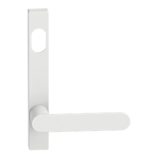 Narrow Plate Lever #30 Cylinder/Concealed WHT 