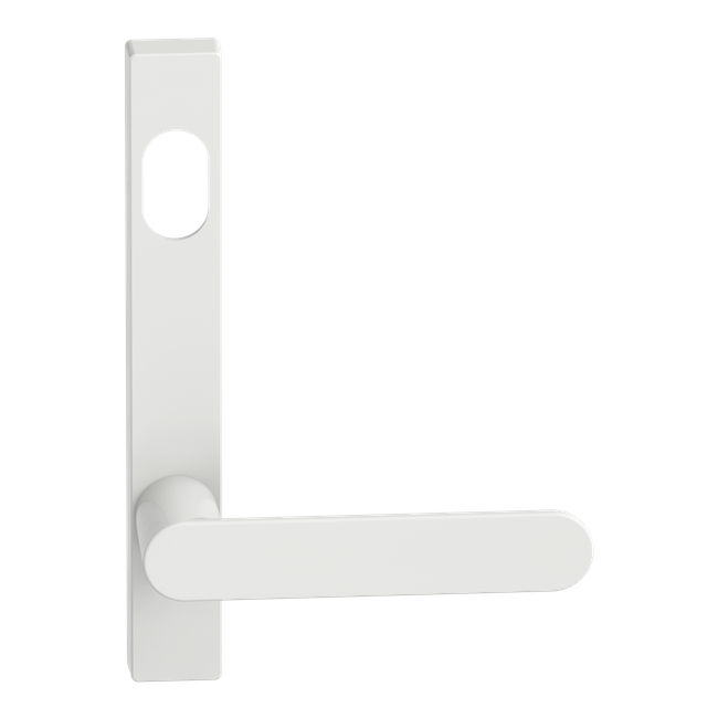 Narrow Plate Lever #30 Cylinder/Concealed WHT 