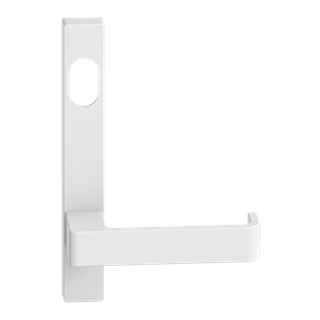 Narrow Plate Lever #31 Cylinder/Concealed WHT 