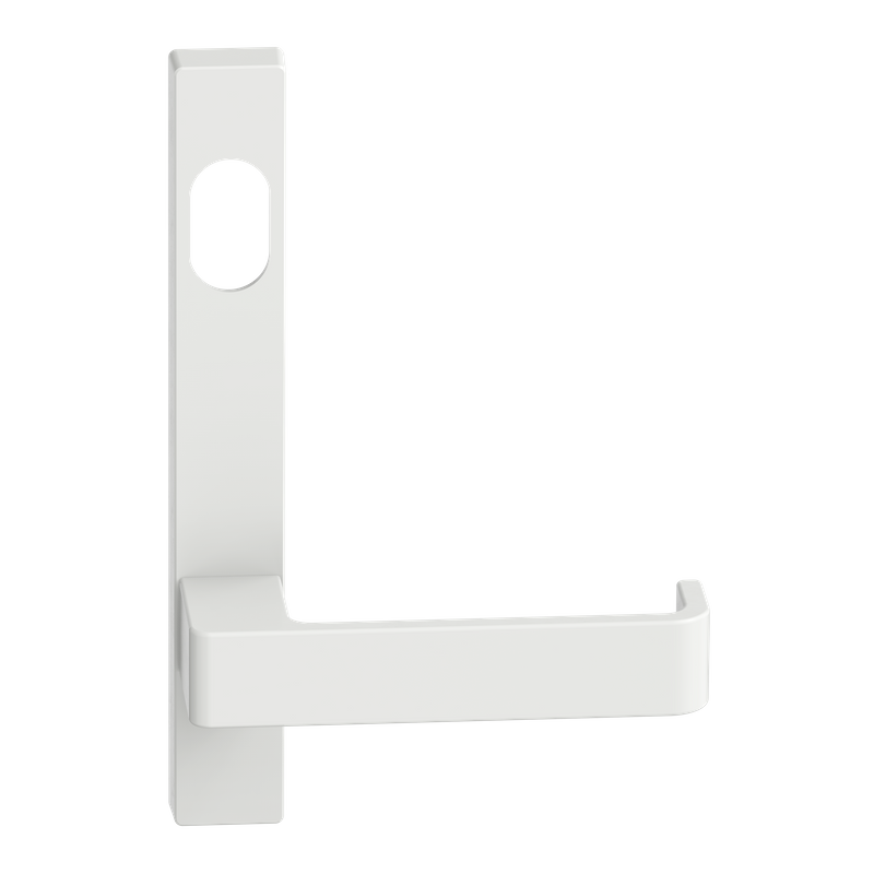 Narrow Plate Lever #31 Cylinder/Concealed WHT 