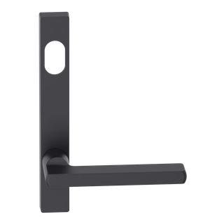 Narrow Plate Lever #33 Cylinder/Concealed BLK 