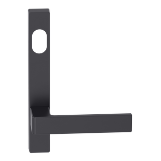 Narrow Plate Lever #32 Cylinder/Concealed BLK 