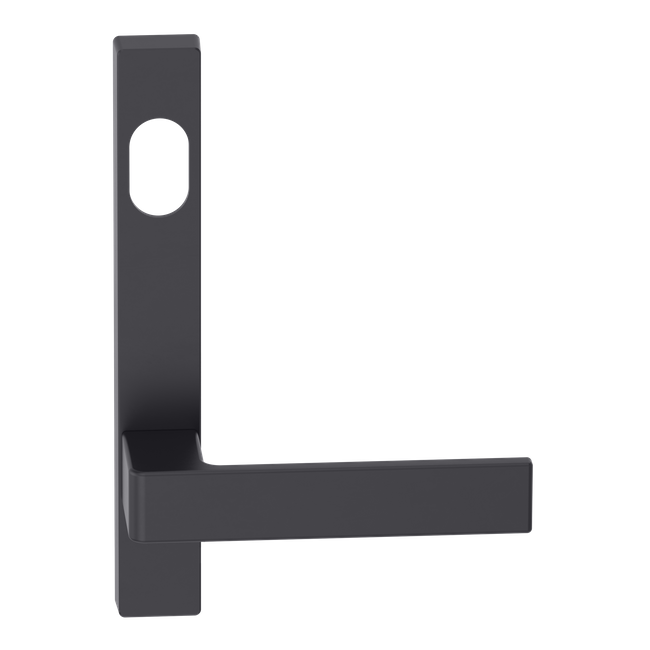 Narrow Plate Lever #32 Cylinder/Concealed BLK 