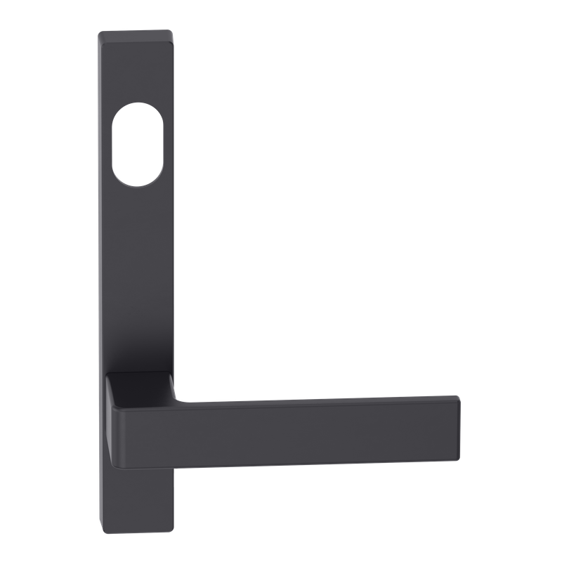 Narrow Plate Lever #32 Cylinder/Concealed BLK 