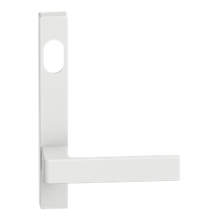 Narrow Plate Lever #32 Cylinder/Concealed WHT 