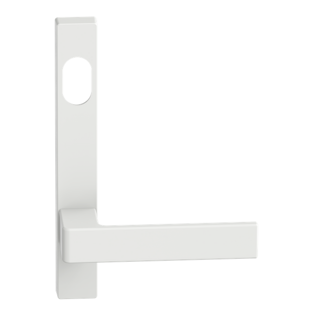 Narrow Plate Lever #32 Cylinder/Concealed WHT 