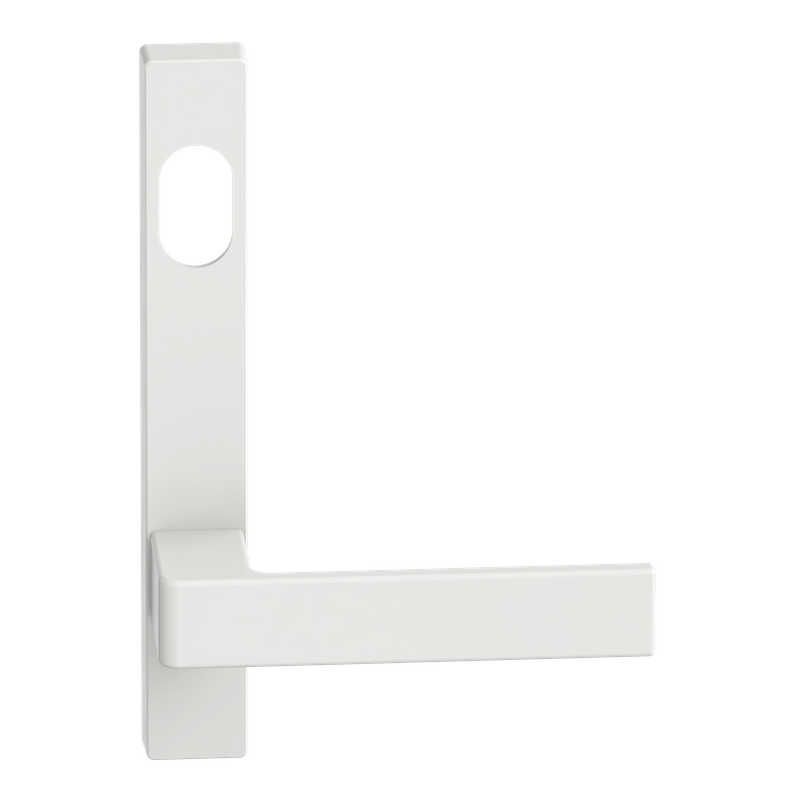 Narrow Plate Lever #32 Cylinder/Concealed WHT 