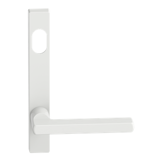 Narrow Plate Lever #33 Cylinder/Concealed WHT 