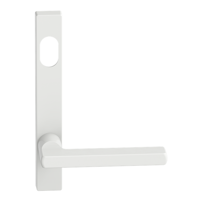 Narrow Plate Lever #33 Cylinder/Concealed WHT 