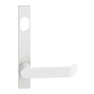 Narrow Plate Lever #34 Cylinder/Concealed WHT 