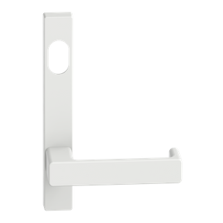 Narrow Plate Lever #35 Cylinder/Concealed WHT 