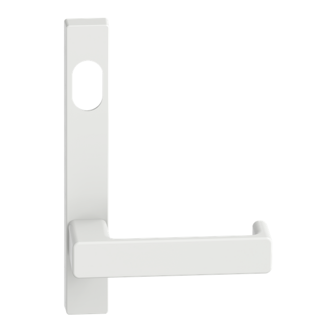 Narrow Plate Lever #35 Cylinder/Concealed WHT 