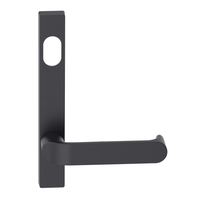 Narrow Plate Lever #36 Cylinder/Concealed BLK 