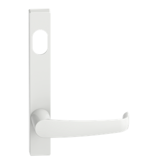 Narrow Plate Lever #37 Cylinder/Concealed WHT 